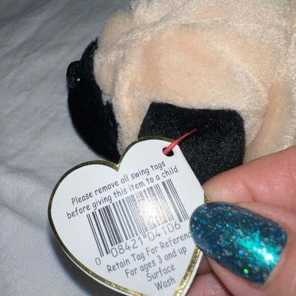 TY Original Beanie Baby “Pugsly” 1996 - Picture 11 of 13